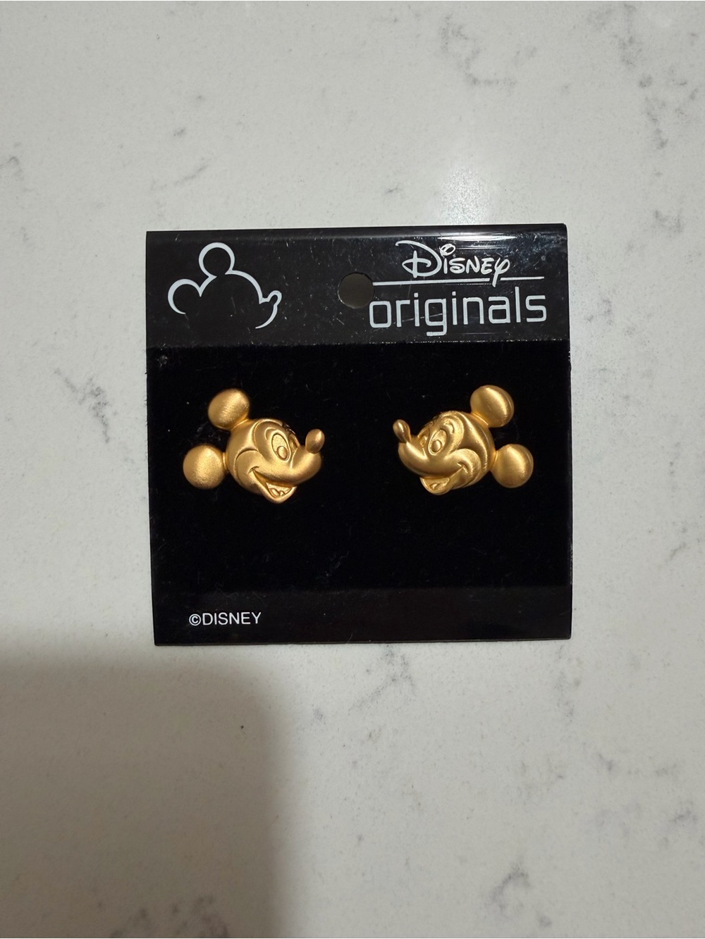Vintage Mickey Mouse face earrings